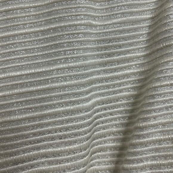 Vintage 1950's Hand Sewn Custom Dress, with Beaded accents White & Silver - Picture 6 of 7